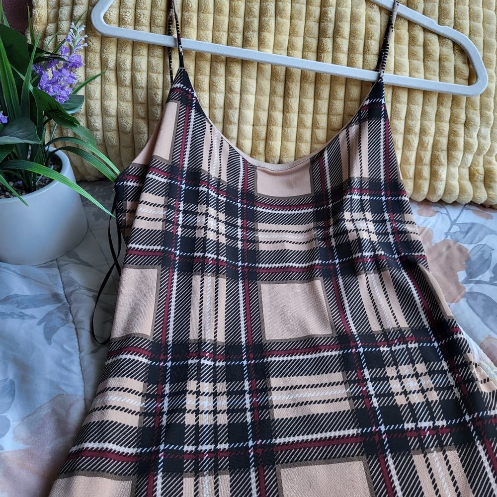 Patterned mini body con dress